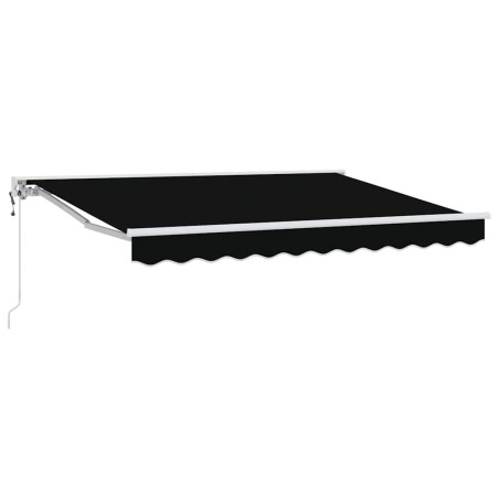 vidaXL Tenda Retrattile Nero 350x200 cm