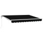 vidaXL Tenda Retrattile Nero 350x200 cm vidaXL Tenda Retrattile Nero 350x200 cm