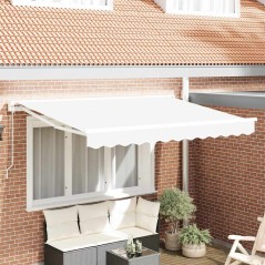 vidaXL Tenda Retrattile Bianco 350x200 cm