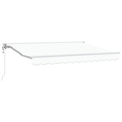 vidaXL Tenda Retrattile Bianco 350x200 cm Tessuto e Alluminio