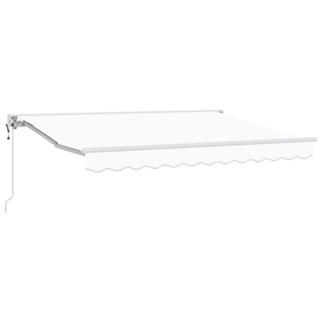 vidaXL Tenda Retrattile Bianco 350x200 cm Tessuto e Alluminio