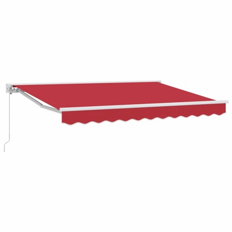 vidaXL Tenda Retrattile Rosso 350x200 cm