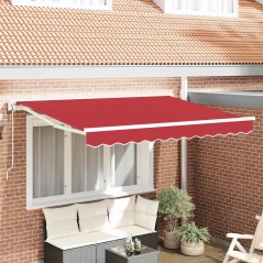vidaXL Tenda Retrattile Rosso 350x200 cm