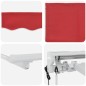 vidaXL Tenda Retrattile Rosso 350x200 cm vidaXL Tenda Retrattile Rosso 350x200 cm