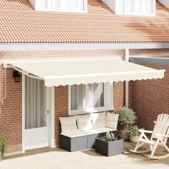 vidaXL Tenda Retrattile Crema 400x200 cm