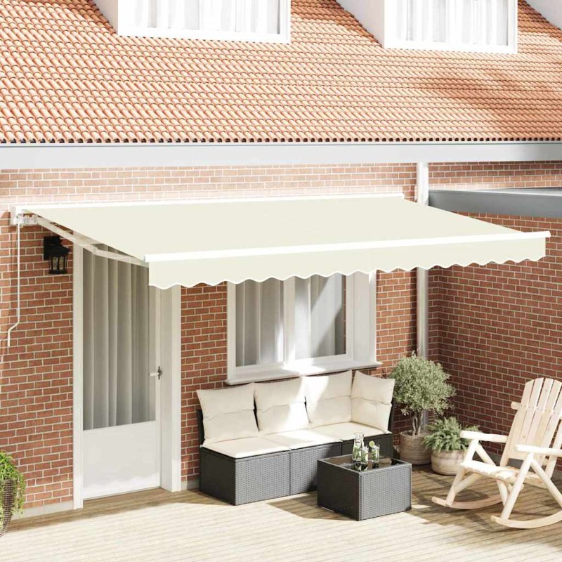 vidaXL Tenda Retrattile Crema 400x200 cm vidaXL Tenda Retrattile Crema 400x200 cm