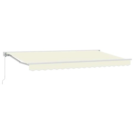 vidaXL Tenda Retrattile Crema 400x200 cm