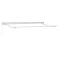 vidaXL Tenda Retrattile Blu e Bianco 400 x 200 cm Tessuto vidaXL Tenda Retrattile Blu e Bianco 400 x 200 cm Tessuto