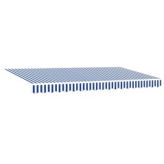 vidaXL Tenda Retrattile Blu e Bianco Antracite 400 x 200 cm