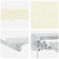vidaXL Tenda Retrattile Crema Bianco Marrone 400 x 200 cm vidaXL Tenda Retrattile Crema Bianco Marrone 400 x 200 cm