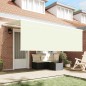 vidaXL Tenda Retrattile Crema Bianco Marrone 400 x 200 cm vidaXL Tenda Retrattile Crema Bianco Marrone 400 x 200 cm