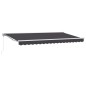 vidaXL Tenda Retrattile Antracite 400x200 cm Tessuto e Poliestere vidaXL Tenda Retrattile Antracite 400x200 cm Tessuto e Poliestere