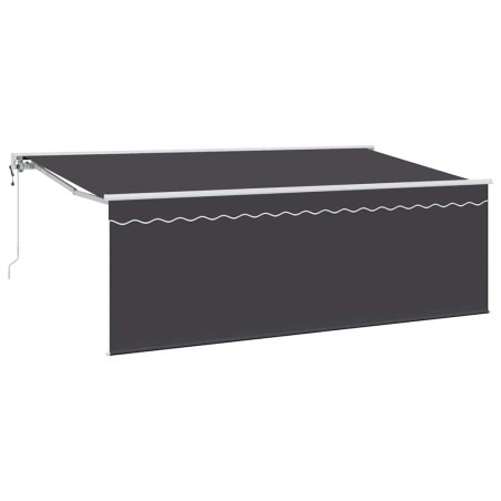 vidaXL Tenda Retrattile Antracite Bianco Grigio