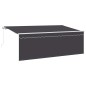 vidaXL Tenda Retrattile Antracite Bianco Grigio vidaXL Tenda Retrattile Antracite Bianco Grigio