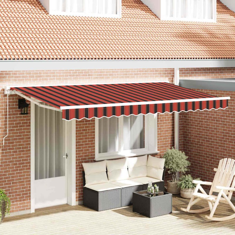 vidaXL Tenda Retrattile Blu Marino 400x200 cm vidaXL Tenda Retrattile Blu Marino 400x200 cm