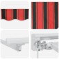 vidaXL Tenda Retrattile Blu Marino 400x200 cm vidaXL Tenda Retrattile Blu Marino 400x200 cm