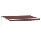 vidaXL Tenda Retrattile Marrone 400x200 cm vidaXL Tenda Retrattile Marrone 400x200 cm