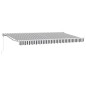 vidaXL Tenda Retrattile Antracite e Bianco 400x200 cm vidaXL Tenda Retrattile Antracite e Bianco 400x200 cm