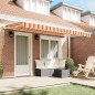 vidaXL Tenda Retrattile Blu Marino 400x200 cm Tessuto e Poliestere