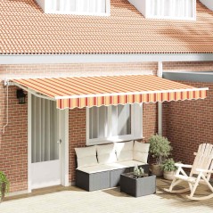 vidaXL Tenda Retrattile Blu Marino 400x200 cm