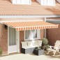vidaXL Tenda Retrattile Blu Marino 400x200 cm vidaXL Tenda Retrattile Blu Marino 400x200 cm