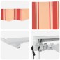 vidaXL Tenda Retrattile Blu Marino 400x200 cm vidaXL Tenda Retrattile Blu Marino 400x200 cm