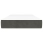 Materasso a Molle Grigio Scuro 80x200x20 cm in Velluto