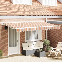 vidaXL Tenda Retrattile Blu Marino 400x200 cm
