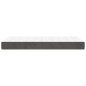 Materasso a Molle Grigio Scuro 80x200x20 cm in Velluto