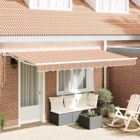 vidaXL Tenda Retrattile Blu Marino 400x200 cm