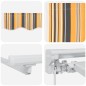 vidaXL Tenda Retrattile Blu Marino 400x200 cm vidaXL Tenda Retrattile Blu Marino 400x200 cm