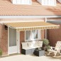 vidaXL Tenda Retrattile Blu Marino 400x200 cm vidaXL Tenda Retrattile Blu Marino 400x200 cm