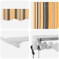 vidaXL Tenda Retrattile Blu Marino 400x200 cm vidaXL Tenda Retrattile Blu Marino 400x200 cm