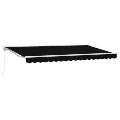 vidaXL Tenda Retrattile Nero 400x200 cm