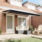 vidaXL Tenda Retrattile Nero 400x200 cm