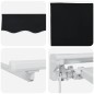 vidaXL Tenda Retrattile Nero 400x200 cm