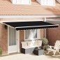 vidaXL Tenda Retrattile Nero 400x200 cm vidaXL Tenda Retrattile Nero 400x200 cm