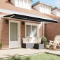 vidaXL Tenda Retrattile Nero 400x200 cm vidaXL Tenda Retrattile Nero 400x200 cm