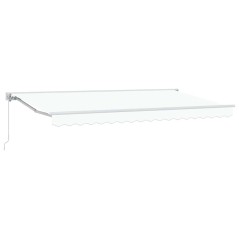 vidaXL Tenda Retrattile Bianco 400x200 cm