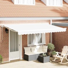 vidaXL Tenda Retrattile Bianco 400x200 cm
