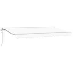 vidaXL Tenda Retrattile Bianco 400x200 cm