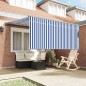 vidaXL Tenda Retrattile Strisce Blu e Bianche Large vidaXL Tenda Retrattile Strisce Blu e Bianche Large