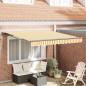 vidaXL Tenda Retrattile Giallo e Bianco 300x250 cm vidaXL Tenda Retrattile Giallo e Bianco 300x250 cm