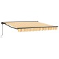 vidaXL Tenda Retrattile Giallo e Bianco 300x250 cm vidaXL Tenda Retrattile Giallo e Bianco 300x250 cm