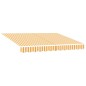 vidaXL Tenda Retrattile Giallo e Bianco 300x250 cm vidaXL Tenda Retrattile Giallo e Bianco 300x250 cm