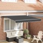 vidaXL Tenda Retrattile Antracite 300x250 cm Poliestere e Alluminio vidaXL Tenda Retrattile Antracite 300x250 cm Poliestere e Alluminio