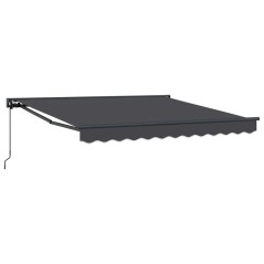 vidaXL Tenda Retrattile Antracite 300x250 cm Poliestere e Alluminio