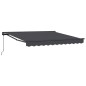 vidaXL Tenda Retrattile Antracite 300x250 cm Poliestere e Alluminio vidaXL Tenda Retrattile Antracite 300x250 cm Poliestere e Alluminio