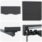 vidaXL Tenda Retrattile Antracite 300x250 cm Poliestere e Alluminio vidaXL Tenda Retrattile Antracite 300x250 cm Poliestere e Alluminio