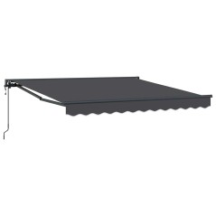 vidaXL Tenda Retrattile Antracite 300x250 cm Alluminio e Poliestere